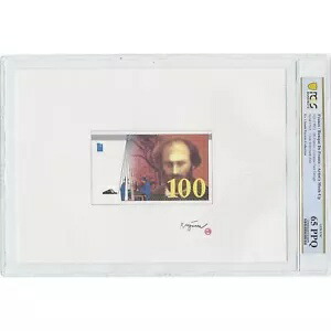 [#869810] フランス、100 フラン、セザンヌ、日付なし (1995)、モックアップ、グレーディング、PCGS、47