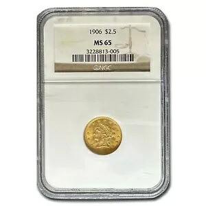 1906年 $2.50 リバティ ゴールド クォーター イーグル MS-65 NGC｜WORLD RESOURCE【KING店】