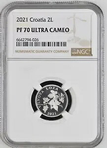 クロアチア コイン 2 リペ 2021 NGC PF 70 ウルトラ カメオ｜WORLD RESOURCE【KING店】