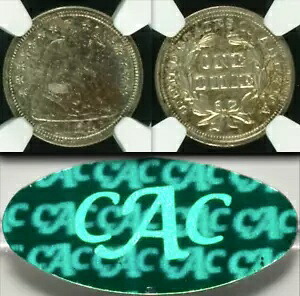 1854 NGC MS64 CAC 1916-D 10C よりも 5 倍希少 $1,110 CDN Ask ARROWS Seated Dime｜WORLD RESOURCE【KING店】