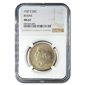 1937-S ダニエル ブーン ハーフダラー MS-67 NGC｜WORLD RESOURCE【KING店】