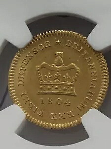 1804 - ジョージ 3 世 ゴールド サード ギニア 1/3G - NGC MS62、