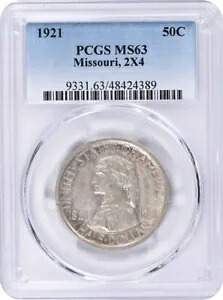 ミズーリ 2x4 記念シルバー ハーフダラー 1921 MS63 PCGS｜WORLD RESOURCE【KING店】