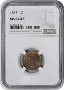 1867 インディアン セント MS64RB NGC|WORLD RESOURCE【KING店】