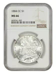 1884-CC $1 NGC MS66 - モルガン ドル｜WORLD RESOURCE【KING店】