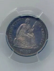 1867 PR64 PCGS 8,000 鋳造 + 625 プルーフ = 2 番目に低い H10C ?? 座位ハーフダイム 5C｜WORLD RESOURCE【KING店】