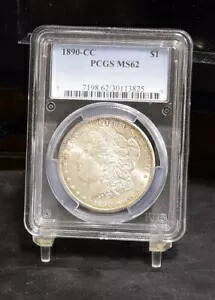 1890-CC モルガン ドル - PCGS MS62 (#50360-L)