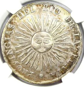 1813 アルゼンチン 8 レアル サン コイン 8R - 認定 NGC AU 詳細 - 希少！｜WORLD RESOURCE【KING店】