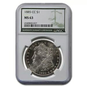 1885-CC モーガン ダラー MS-63 NGC (グリーン ラベル)｜WORLD RESOURCE【KING店】