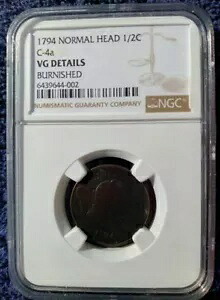 1794 ハーフセント、ノーマルリリーフ C-4a 品種、NGC VG 詳細｜WORLD RESOURCE【KING店】