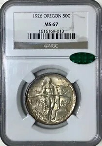 1926 オレゴン 50c NGC/CAC MS67 - 素晴らしい素晴らしい宝石 送料無料|WORLD RESOURCE【KING店】