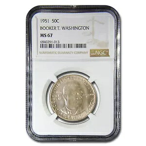 1951年 ブッカー T. ワシントン ハーフダラー MS-67 NGC｜WORLD RESOURCE【KING店】