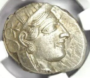 アテネ ギリシャ アテナ フクロウ テトラドラクマ コイン 紀元前 440 ～ 404 年。認定NGC MS (UNC)
