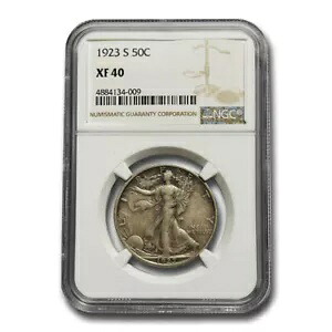 1923-S ウォーキング リバティ ハーフダラー XF-40 NGC