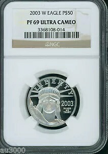 2003-W $50 スタチュー リバティ プラチナ イーグル NGC PR69 プルーフ PF69｜WORLD RESOURCE【KING店】 428,175円