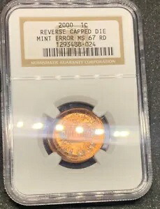 2000 リンカーン セント キャップ付き DIE MS 67 RD NGC エラー レア ????｜WORLD RESOURCE【KING店】