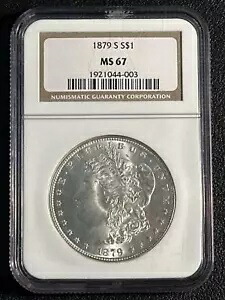 1879 S モーガン シルバー ダラー NGC MS-67