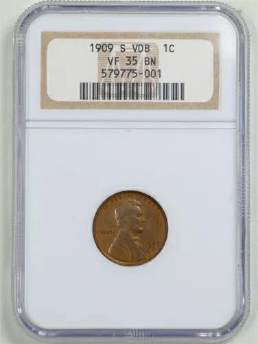 1909-S VDB 1C リンカーン ウィート セント VF35BN NGC 579775-001