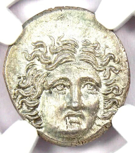 ペルセウス シルバー AR ドラクマ マケドニア コイン 紀元前 179 ～ 168 年 - 認定 NGC MS (UNC)