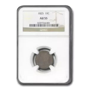 1825 キャップド バスト ダイム AU-55 NGC