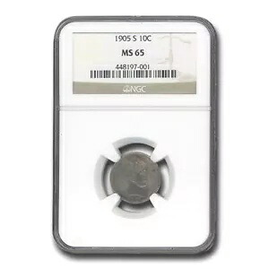 1905-S バーバー ダイム MS-65 NGC