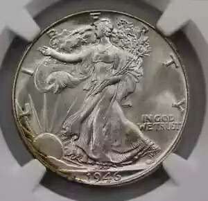 1946 ウォーキング リバティ ハーフダラー NGC MS67