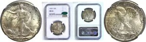 1934-S 50C ウォーキング リバティ ハーフダラー NGC MS-64 CAC