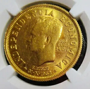 ボリビア 1952 ゴールド 14 グラモス (20 ボリビアーノ) 革命記念 NGC AU-58。｜WORLD RESOURCE【KING店】