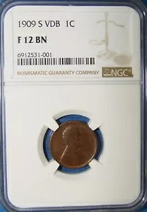*見栄えの良い1909-S V.D.B.リンカーン ペニー「キー デート」 - F-12 NGC*｜WORLD RESOURCE【KING店】