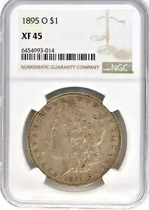 1895 O モーガン ドル US シルバー $1 コイン認定 NGC XF45 セミキー日付｜WORLD RESOURCE【KING店】