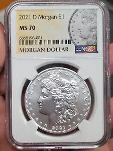 2021 D モルガン 100 周年記念 NGC MS70 (検証済みコイン) は完璧に見えます。｜WORLD RESOURCE【KING店】