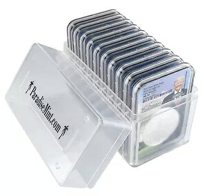 2023 W バーニッシュ シルバー イーグル NGC MS70 - ER トランプ コア - 10 パック クリアケース付き|WORLD RESOURCE【KING店】