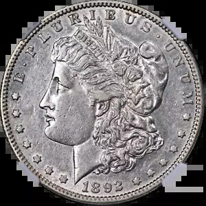 1892-S モーガン シルバー ダラー NGC AU 詳細 キー デート ナイス アイ アピール ナイス ストライク｜WORLD RESOURCE【KING店】