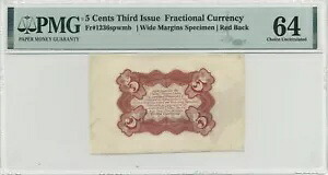 FR 1236spwmb - 5 セント第 3 号分画標本 - PMG 64 - 希少｜WORLD RESOURCE【KING店】