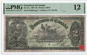 1897 ドミニオン オブ カナダ $2,12955 - PMG F12 --｜WORLD RESOURCE【KING店】