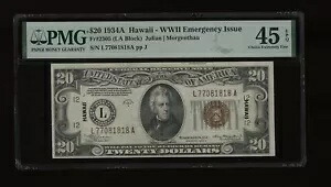 DBR 1934-A $20 FRN ハワイ LA ブロック Fr. 2305 PMG 45 EPQ シリアル L77081818A｜WORLD RESOURCE【KING店】 246,510円