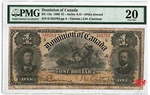 1898 ドミニオン オブ カナダ $1 内向き 544764 - PMG VF20 --