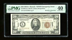 DBR 1934-A $20 FRN ハワイ神父2305 PMG XF-40 シリアル L87413502A|WORLD RESOURCE【KING店】