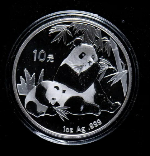 楽天市場】2015年 中国パンダコイン 10元 1オンス Ag.999 パンダ銀貨