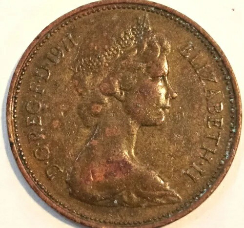 楽天市場】1971 年の新 2 ペンス硬貨。女王エリザベス2世、これは希少