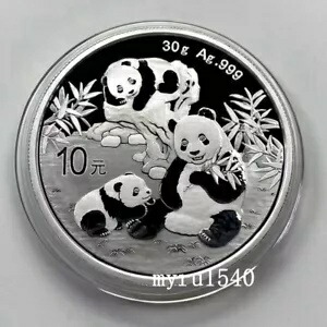 楽天市場】中国 パンダ純銀1オンス10元銀貨 2021年 31.105g 径40mm