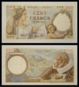 楽天市場】フランス 1000フラン紙幣 1940年 美品＋ : 紅林コイン
