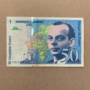 楽天市場】50フラン紙幣 フランス 星の王子様 1994年 美品 世界 外国