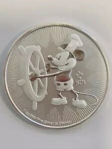 楽天市場】ディズニー 1オンス シルバー ミッキーマウス 65周年記念