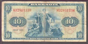 ドイツ p. 5a 9133 10 ドイツマルクシリーズ 1948 ブロック H/H ファイン 2005