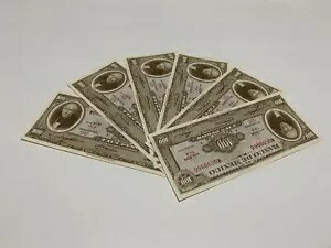 1967 メキシコ紙幣 ロット (6) 100 ペソ ABNC メキシコ紙幣 AU-UNC SERIE BCZ