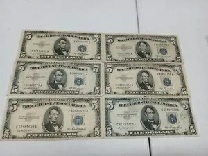 1953 年 6 月 $5 銀証紙幣 $30 額面