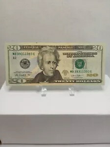 2013 $20 20 アンドリュー ジャクソン 米国通貨 MB 39311393 E 回文ファンシー