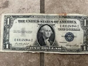 1935 E シルバー証明書 1 ドルなし IN GOD WE TRUST 紙幣、流通