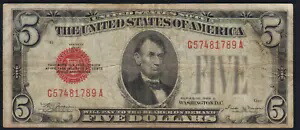 Fr.1529 1928D $5 法定通貨紙幣 非常に細かいキー シリーズ